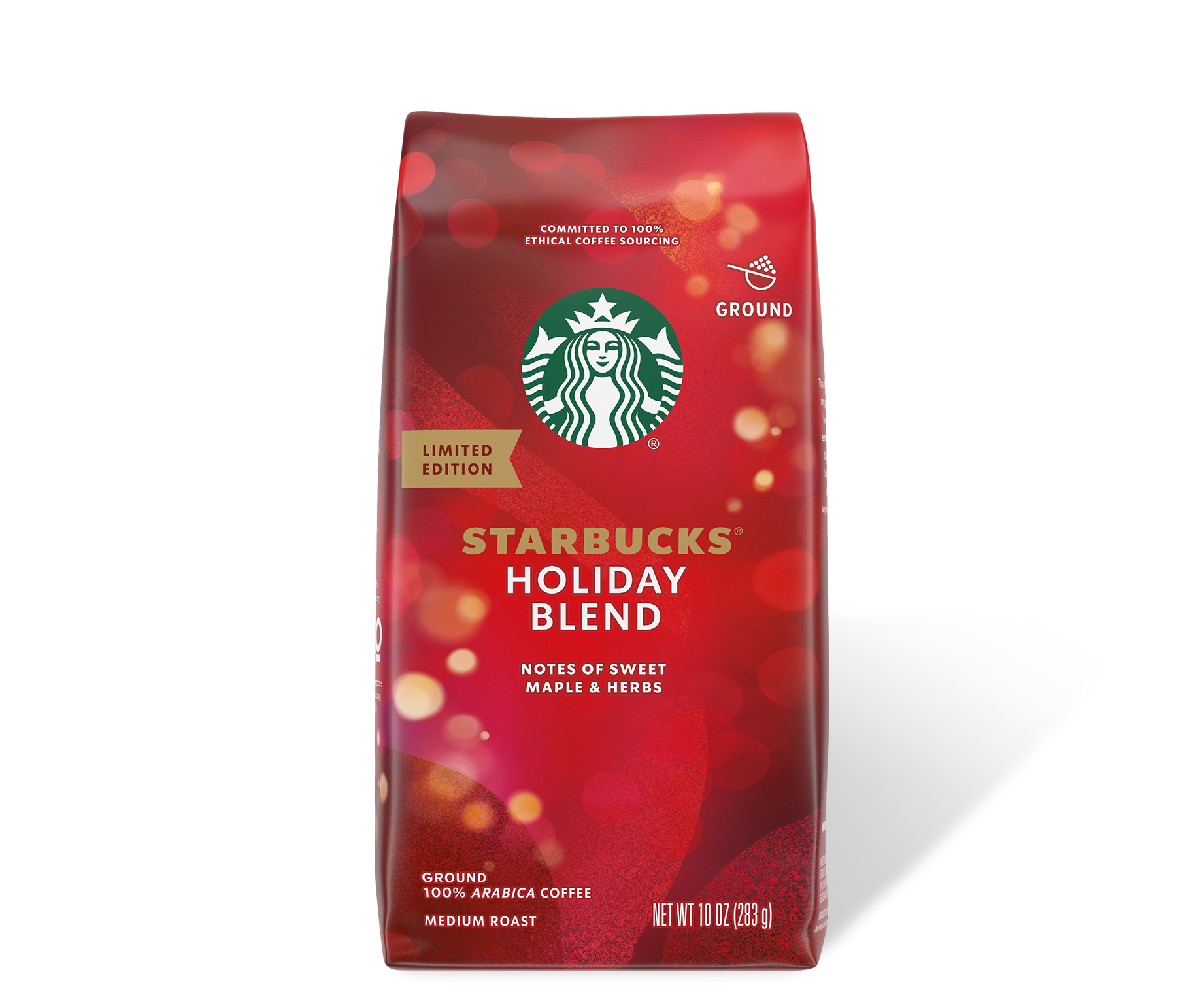 STARBUCKS - 190 g café en grain Holiday Blend