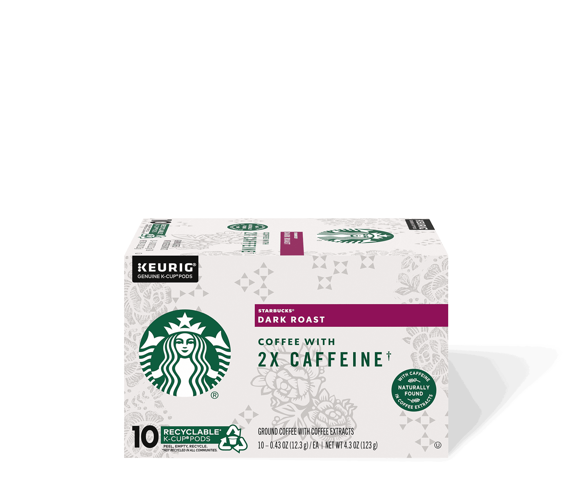 Starbucks® Dark Roast Coffee With 2X Caffeine - K-Cup® Pods