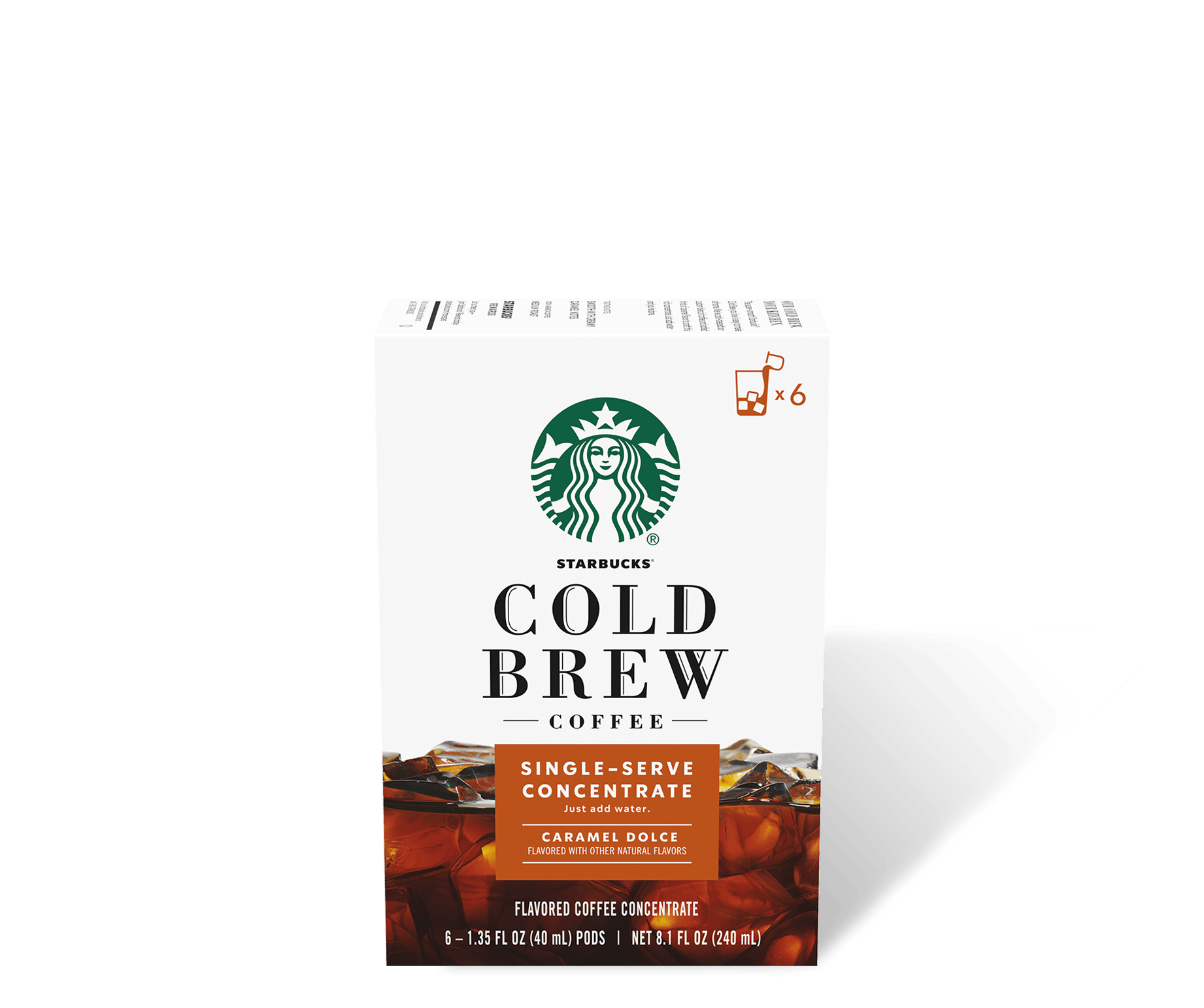 Starbucks® Cold Brew Single-Serve Concentrate Caramel Dolce