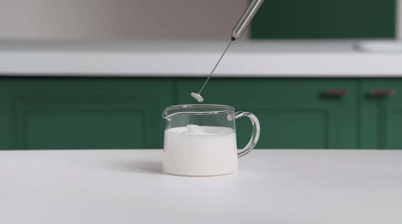 Froth Milk with a Whisk header
