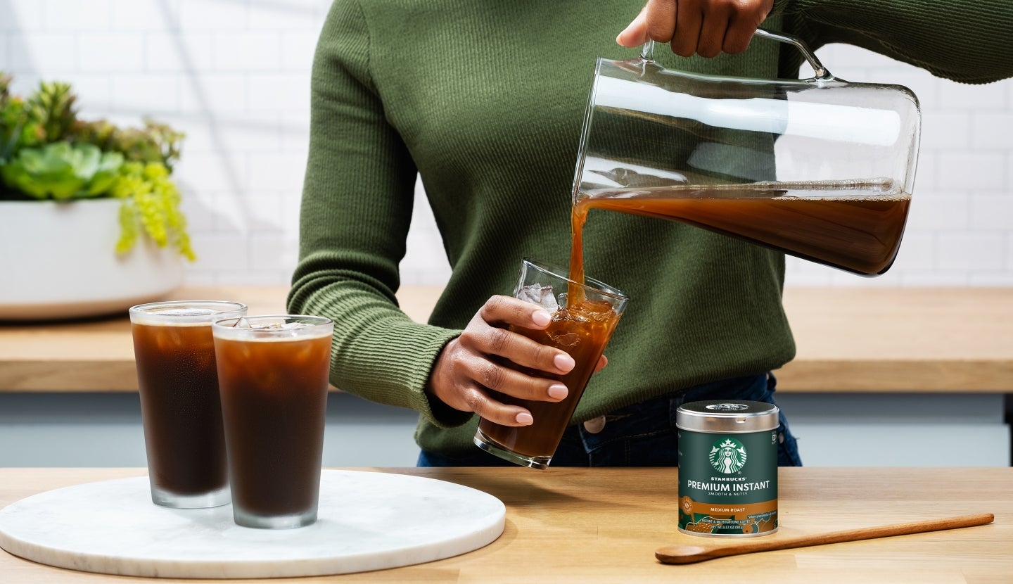 How To Make an Iced Pitcher of Starbucks Premium Instant Coffee