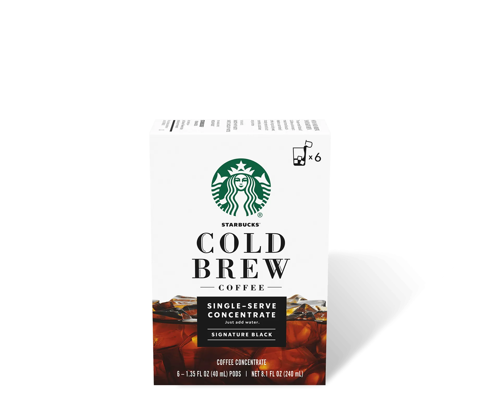 Starbucks® Cold Brew Single-Serve Concentrate Signature Black