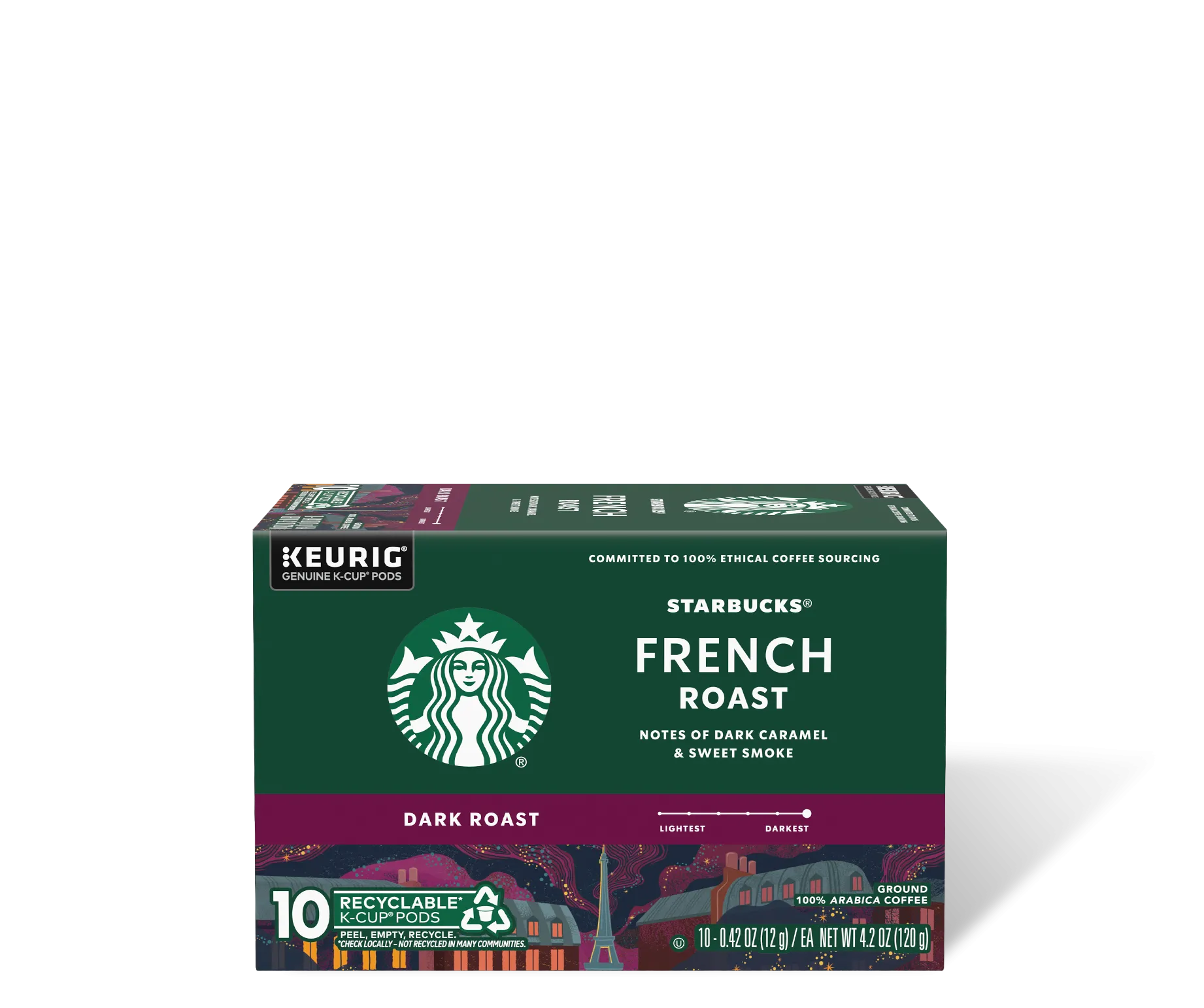 Enjoy Starbucks Espresso Roast K Cup Pods hot or iced at home