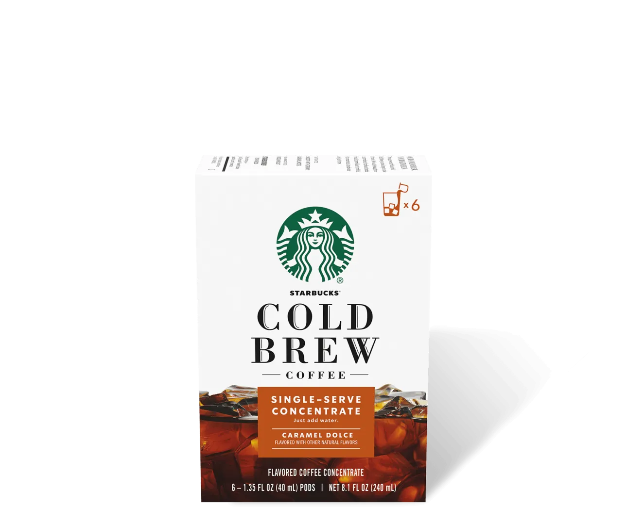 Starbucks Cold Brew Single-Serve Concentrate Caramel Dolce