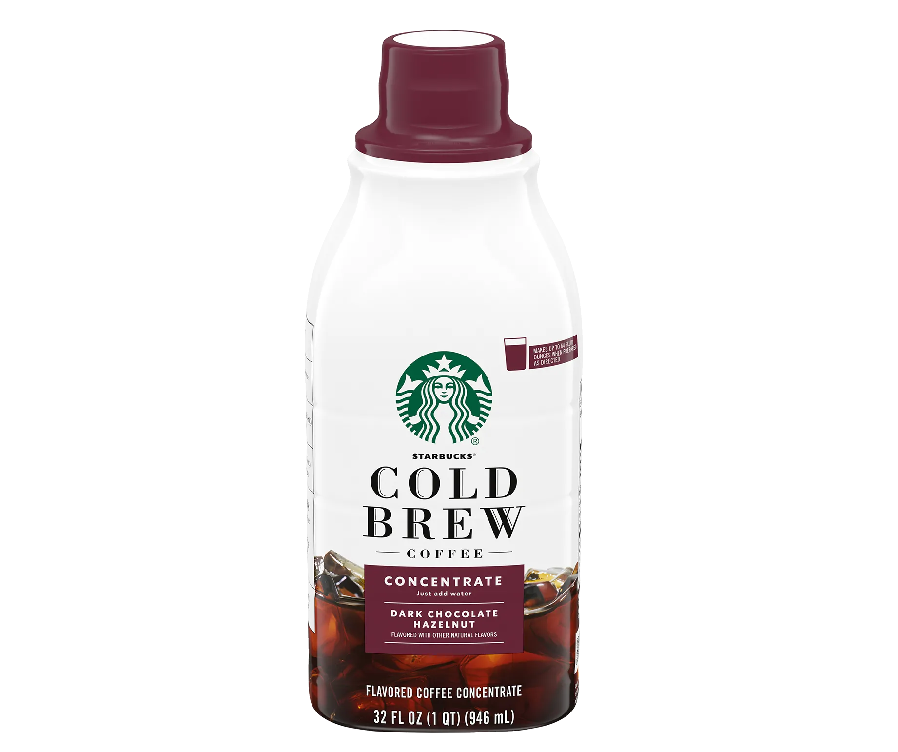 Starbucks® Cold Brew Multi-Serve Concentrate Naturally Flavored Dark Chocolate Hazelnut
