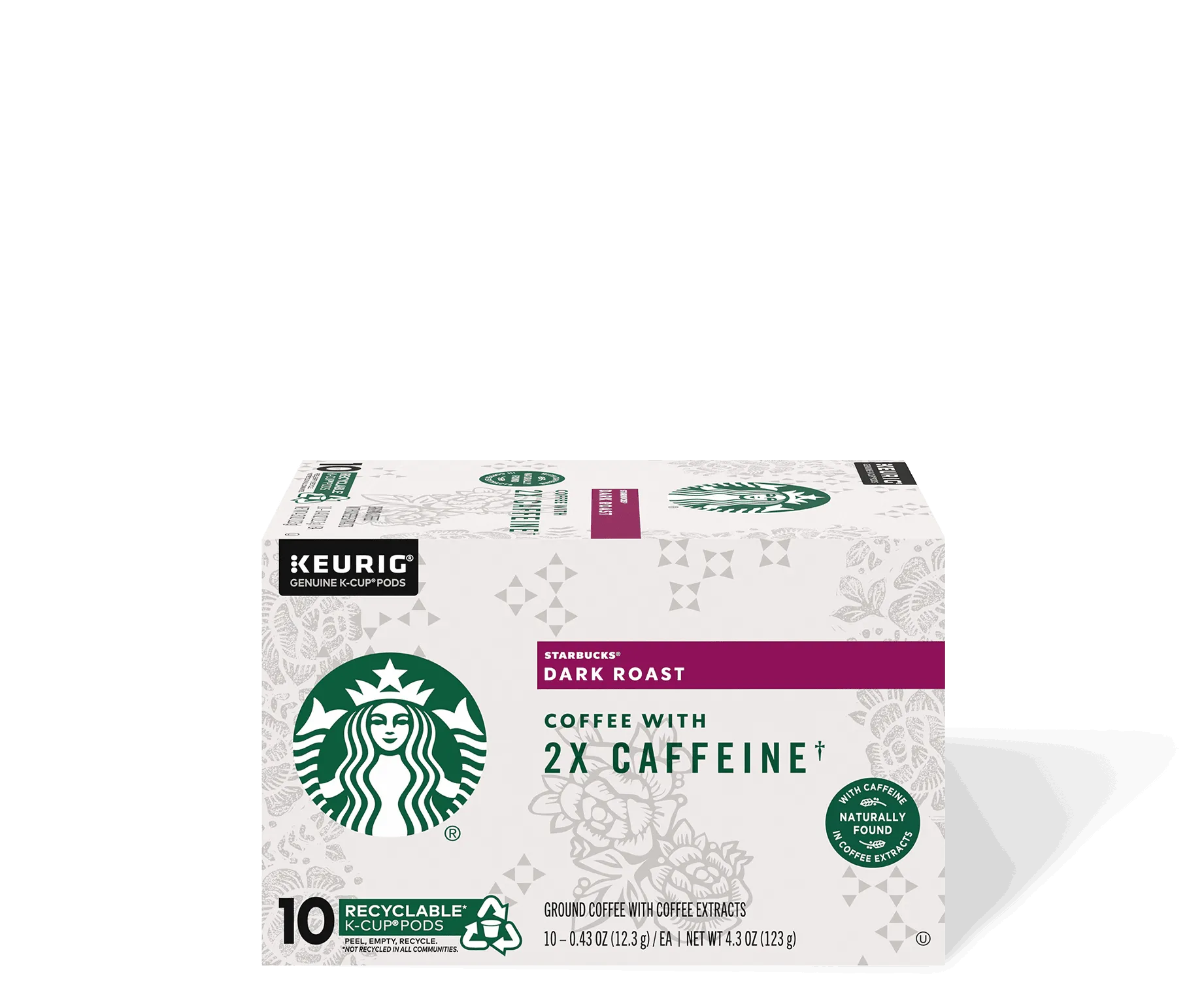 Starbucks® Dark Roast Coffee With 2X Caffeine - K-Cup® Pods
