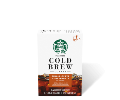 Starbucks Cold Brew Single-Serve Concentrate Caramel Dolce