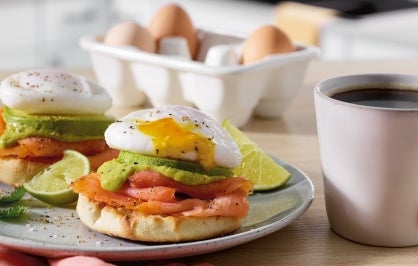 Smoked Salmon Avocado Benedict