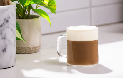 Frothed Vanilla Lavender Creamer and Coffee​