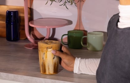 Extra Frothy Caramel Iced Coffee​