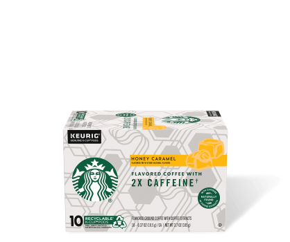 Starbucks® Honey Caramel Flavored Coffee with 2x Caffeine - K-Cup® Pods
