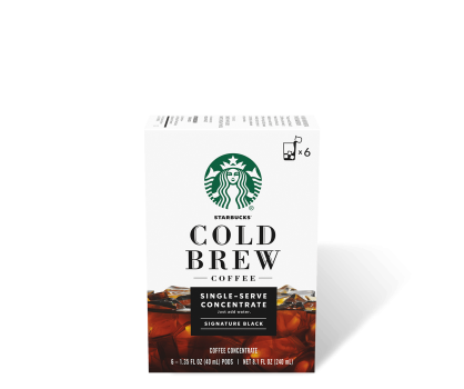 Starbucks® Cold Brew Single-Serve Concentrate Signature Black